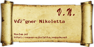 Vágner Nikoletta névjegykártya